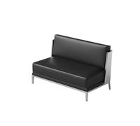 Ensemble De Salon Industriel Moderne for Cafés Et Bars, Chaise D'appoint en Acier Inoxydable Brossé Et Canapé Modulaire avec Table D'appoint Métallique, Meubles De Bistro Minimalistes(A)