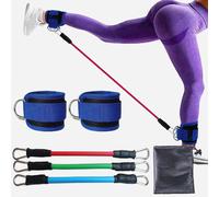 Ensemble De Sangles De Cheville De Fitness,Anneau En D Réglable,Manchettes De Soutien,Exercices De Gymnastique,Entraînements D'entraînement,Protection Sportive,Absorbeurs De Sécurit - Type Blue 6pc