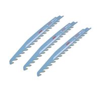 Ensemble de scies alternatives, scies à métaux et à bois, 3 pièces, scies alternatives bleues 9 pouces 16TPI, scies alternatives à coupe carbure pour béton poreux, briques rouges