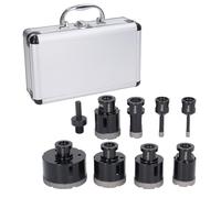 Ensemble de scies-cloches diamantées professionnelles, 8 pièces, Kit d'ouverture de trous brasés sous vide pour le perçage de carreaux de céramique et de marbre, accessoires de