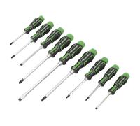 Ensemble De Screwdriver Hammer-Thru Sealey Hi-Vis Vert 9pc AK4941HV