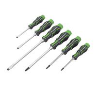 Ensemble De Screwdrivers Sealey Hammer-Thru Hi-Vis Vert 6pc AK4940HV