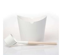 Ensemble de seau et pelle en aluminium Amilano Pacific Blanc