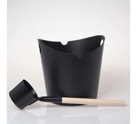 Ensemble de seau et pelle en aluminium Amilano Pacific Noir