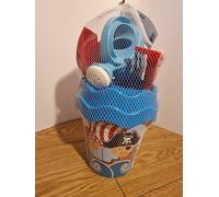 Ensemble de seaux de plage pirates Androni Giocattoli avec arrosoir - 7 pièces