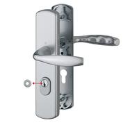 Ensemble de sécurité New York 1810H/3452A-ZA/3450 Aspect Inox 37-42 mm - Clé i - HOPPE AG - 10714251