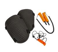 Ensemble de sécurité pour les griffes de glace à la pêche à la glace avec une ceinture de sécurité, des protecteurs de genou robustes, un tuyau de signal d'urgence | Outils de sauvetage en plein air p
