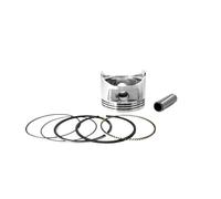 Ensemble de Segments de Piston 54 mm 154 154F, Clips à goupille, adapté aux Moteurs de Tondeuse à Essence 1 KW, 3 CV, 98 cm3(Silver)