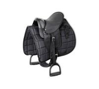 Vidaxl Ensemble De Selle Pony 10"" Noir Noir