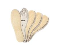 Ensemble De Semelles Intérieures Kaps, 4 X Inserts En Laine De Mouton Pour Chaussures Et Bottes, Chaud Et Doux, Ensemble De 4 Semelles De Chaussures Pars Coupées À La Taille Pour Adultes, Unisexe