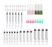Ensemble de seringues applicatrices de 1/3/5/10 ml avec aiguilles de distribution et capuchons pour bricolage, quilling, peinture acrylique, bouteille d'huile, artisanat, loisirs créatifs