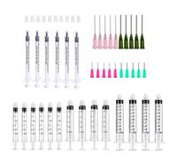 Ensemble de seringues distributrices applicatrices de 1/3/5/10 ml avec aiguilles et capuchons pour quilling, peinture acrylique, flacon d'huile, artisanat, loisirs créatifs