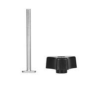 Ensemble de serre-joints à action rapide en métal, serre-joint à fente en T pour outil de menuiserie à rail en T, système de serrage fileté de 8 mm avec bouton manuel pour un maint (Vis en T +