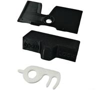 Ensemble de serrure de porte de réfrigérateur pour Dometic | Kit de loquet de rechange avec plaque de crochet et loquet | Matériel gris noir résistant aux intempéries pour la sécurité des voyages en