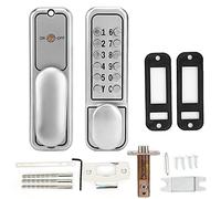 Ensemble de serrure de porte numérique mécanique en alliage de zinc, serrure d’entrée sans vec mot de passe à 1 à 11 chiffres, serrure à clavier étanche pour porte en bois de