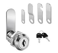 Ensemble de serrures à came pour porte d'armoire, boîte à bas de caisse, Psychde planche MELChi, livré avec 2 prédire et 4 plaques de verrouillage différentes, 16mm, 20mm, 25mm, 30mm 5Set 16mm