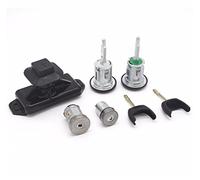 Ensemble DE SERRURES Complet 5 PIÈCES Interrupteur D'ALLUMAGE Avant Gauche Droite Serrure DE Porte Baril DE Carburant 6C1AV22050XB Serrure de Voiture antivol