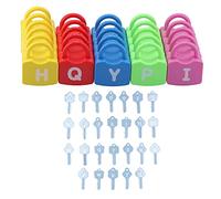 Ensemble de serrures d'apprentissage éducatif Alphabet pour Enfants, Jouets d'apprentissage du comptage (Déverrouillage des Lettres)