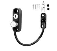 Ensemble de serrures de fenêtre de sécurité, entrebâilleur de fenêtre, serrures de fenêtre sûres pour enfants, ensemble de verrouillage de sécurité de fenêtre en acier inoxydable pour limiter en toute