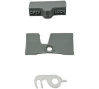 Ensemble de serrures de porte de réfrigérateur avec crochet de porte et plaque de verrouillage résistant aux intempéries pour kit de rechange PLA pour modèles Dometic pour une fermeture sécurisée