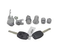 Ensemble de serrures pour contacteur d'allumage, Cylindre de Serrure de Porte, 2 Coques de clé pour Accord 2003-2007 (Noir, 6 pièces, 3 Boutons)
