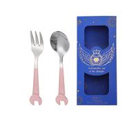 Ensemble de service à dessert professionnel cuillère fourchette en acier inoxydable Combo avec poignée ergonomique pour un usage domestique ensemble de fourchette cuillère en acier inoxydable de
