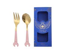 Ensemble de service à dessert professionnel cuillère fourchette en acier inoxydable Combo avec poignée ergonomique pour un usage domestique ensemble de fourchette cuillère en acier inoxydable de