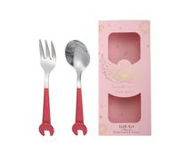 Ensemble de service à dessert professionnel cuillère fourchette en acier inoxydable Combo avec poignée ergonomique pour un usage domestique ensemble de fourchette cuillère en acier inoxydable de