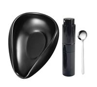 Ensemble de service robuste pour grains de haricots, cuillères de présentation avec plateau pulvérisateur pour magasins spécialisés, présentation professionnelle du café