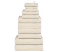 Ensemble de serviettes 12 pcs doré 360 g/m² 100% coton serviette vidaXL