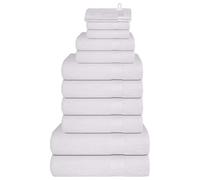 Ensemble de serviettes 12 pcs doré 360 g/m² 100% coton serviette vidaXL