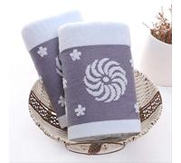 Ensemble de Serviettes, 2 Serviettes en Coton, Épaississent, Augmentent les Cadeaux Pour Adultes, Serviette Absorbante Douce, Serviette Ménagère, Serviette Rouge, GYDHJSSJ, bleu