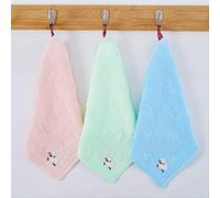 Ensemble de Serviettes, 3 Serviettes en Coton, Petits Carrés en Gauze, Serviette Pour Enfants, Motif D'Agneau, Petite Serviette, Serviette de Jardin D'Enfants, Absorbant, GYDHJSSJ