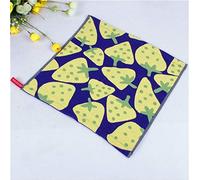 Ensemble de Serviettes, 5 Coton Face Serviette, 35 * 40Cm Fraise Épaisse Absorbant Fruit Motif Suspendu Main Serviette Fraise Rouge, GYDHJSSJ, Strawberry jaune