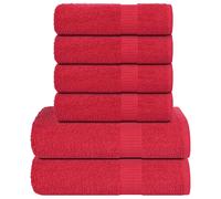 Ensemble de serviettes 6 pcs marron 360 g/m² 100% coton serviette vidaXL