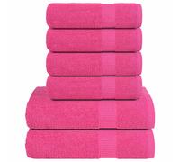 Ensemble de serviettes 6 pcs marron 360 g/m² 100% coton serviette vidaXL