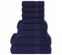 Ensemble de serviettes 8 pcs turquoise 360 g/m² 100% coton serviette vidaXL