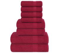 Ensemble de serviettes 8 pcs turquoise 360 g/m² 100% coton serviette vidaXL