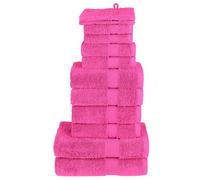 vidaXL Ensemble de serviettes de qualité supérieure SOLUND 12 pcs rose