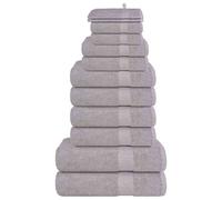 Vidaxl FROGN - Ensemble de serviettes 12 pièces gris 360 g/m², coton 100% OEKO-TEX