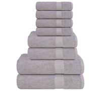 Ensemble de serviettes FROGN 8 pcs violet 360g/m² serviette vidaXL