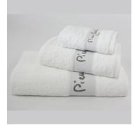 Ensemble De Serviettes Logo 100% Coton De Pierre Cardin Blanc Blanc, Pack de 3 cm