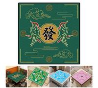 Ensemble de sets de table de salle à manger Mahjong antidérapant et réduction du bruit - Accessoires de mahjong - Nappe de jeu de poker pour jeux de cartes et de carreaux (A, 80 x 80 cm)