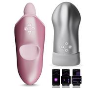 Ensemble de sextoys pour couples, contrôle par application interactive, gode pour femme et masturbateur électrique pour homme, vibromasseur pour couples, sextoy pour femmes et hommes