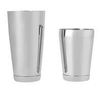 Ensemble de shaker à cocktail | 304 Boston Shaker Boston Shaker | Fuite - Outil de ceinture protégée pour barmans/bars/fêtes à domicile | Tasses de 550 ml et 850 ml, (argent)
