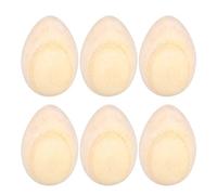 Ensemble de shakers à œufs en bois, hochet à œufs en bois, instruments de percussion musicale, surface lisse avec son doux, paquet de 6 shakers à œufs pour enfants et adultes,