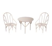 Ensemble De Sièges 3 - Pièces, Blanc, 2chaises+1table, 1 Lot