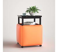 Ensemble de sièges cubiques modernes avec roulettes pivotantes et table basse empilables, canapé, chaise, tabouret, ensemble portable et élégant pour le salon et le bureau à domicile