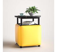 Ensemble de sièges cubiques modernes avec roulettes pivotantes et table basse empilables, canapé, chaise, tabouret, ottomane gigogne, mobilier élégant et mobile pour le salon et le bureau à domicile