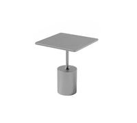 Ensemble De Sièges De Cabine De Café Industriel Moderne en Acier Inoxydable, Chaise Chromée De Restaurant Minimaliste avec Table D'appoint Carrée for Magasin De Desserts, Salon(E)